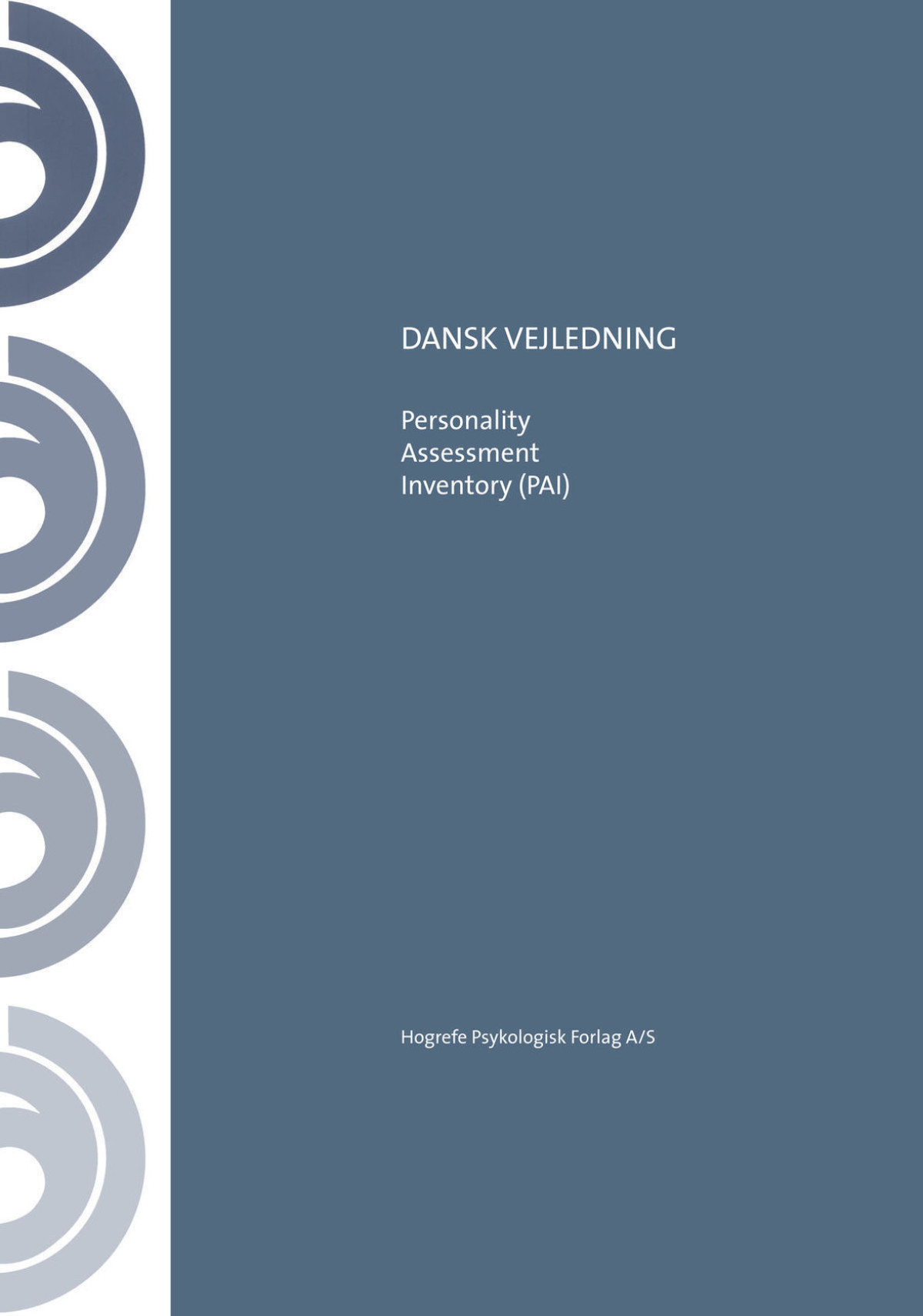PAI Personality Assessment Inventory Hogrefe Psykologisk Forlag
